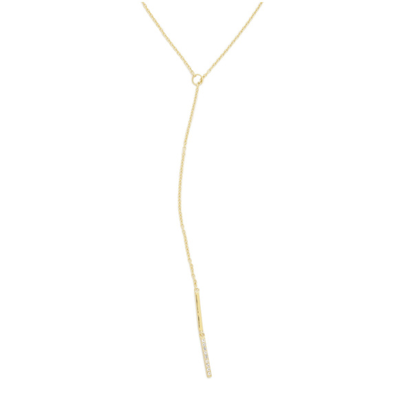 *SOLD* Elizabeth and James Topaz Lariat Necklace - Picture 3 of 8